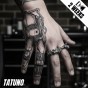 Tatuaż jagua półtrwały biomechaniczna dłoń