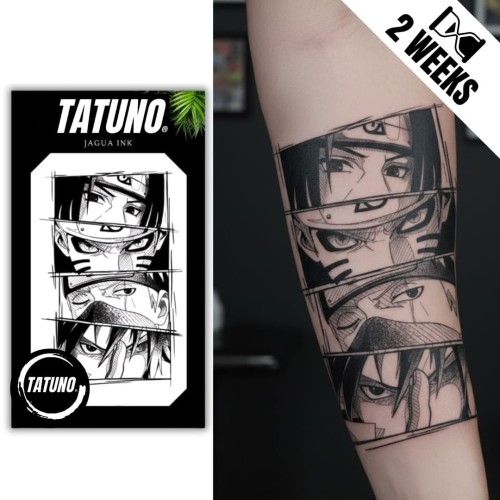 Tatuaż jagua półtrwały inspirowany anime
