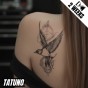 Tatuaż jagua półtrwały wolna jaskółka