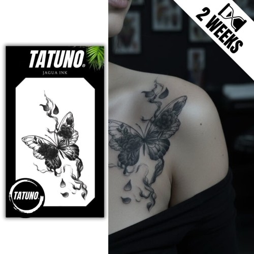 Tatuaż jagua półtrwały ulotny motyl