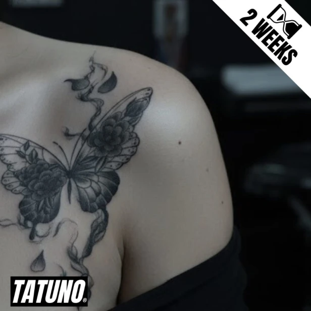 Tatuaż jagua półtrwały ulotny motyl