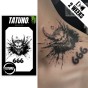 Tatuaż jagua półtrwały liczba buntu 666 i demoniczne oblicze