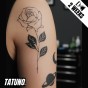 Tatuaż jagua półtrwały róża planety lotos