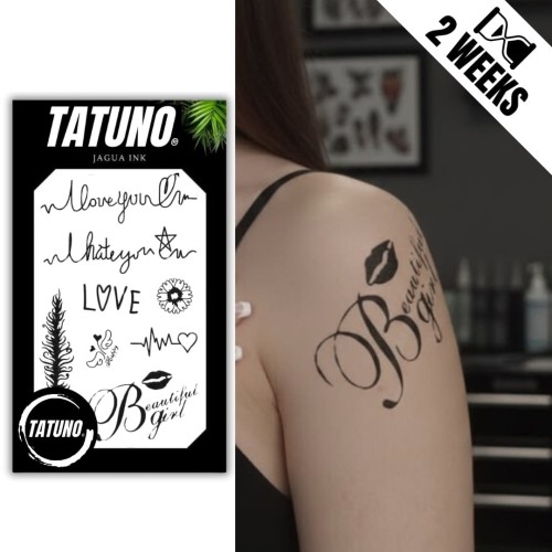 Tatuaż jagua półtrwały beautiful girl love