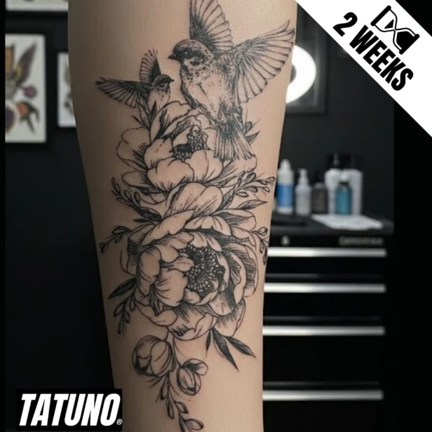 Tatuaż jagua półtrwały ptasie marzenia