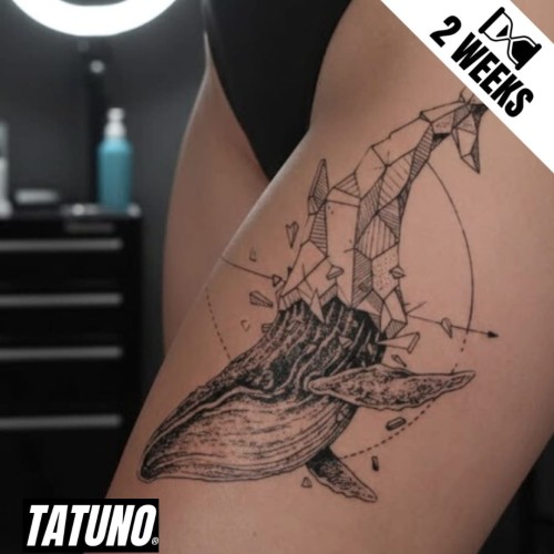 Tatuaż jagua półtrwały geometryczny gigant