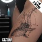Tatuaż jagua półtrwały geometryczny gigant