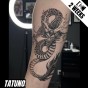 Tatuaż jagua półtrwały ognisty smok
