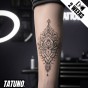 Tatuaż jagua półtrwały mandala lotosowa