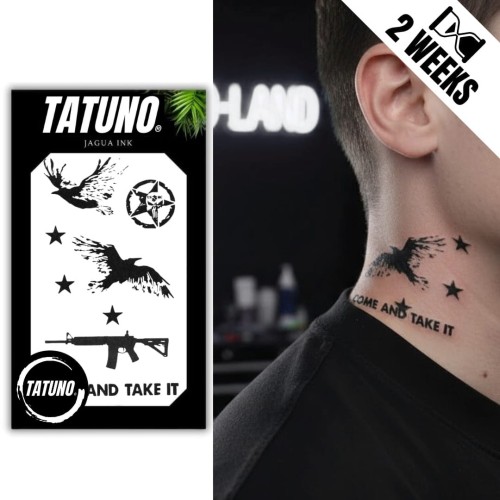 Tatuaż jagua półtrwały come and take it