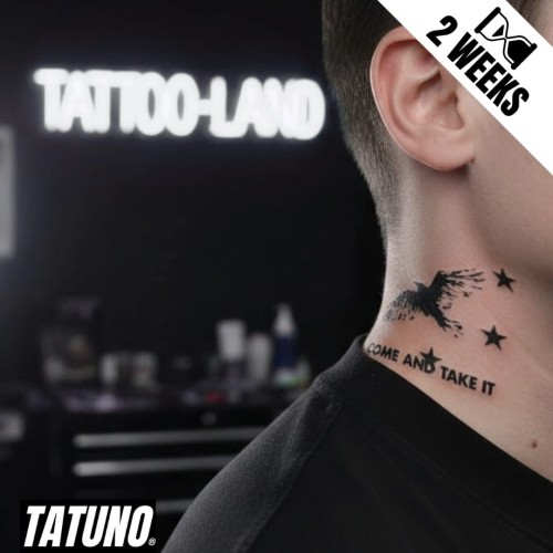 Tatuaż jagua półtrwały come and take it