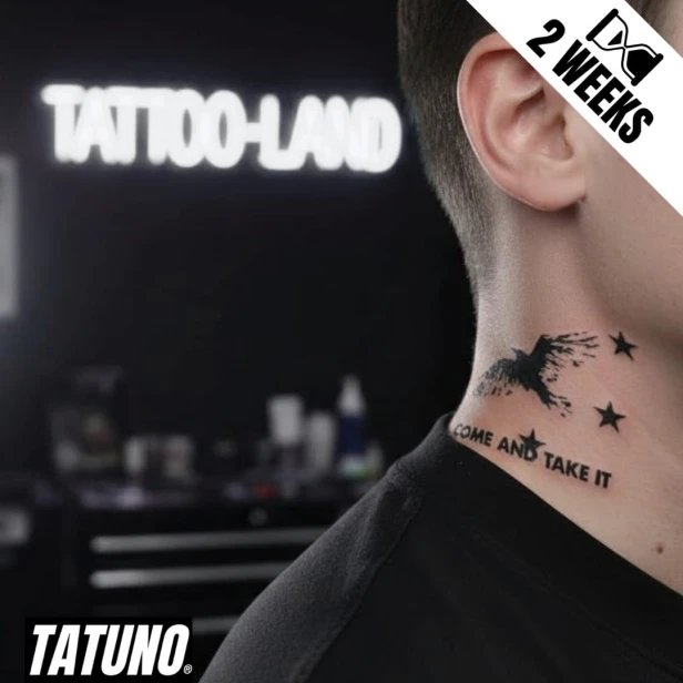 Tatuaż jagua półtrwały come and take it