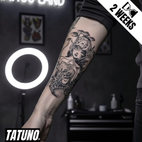 Tatuaż jagua półtrwały morska nimfa