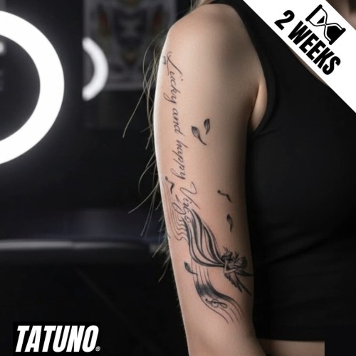 Tatuaż jagua półtrwały lucky and happy Virgo