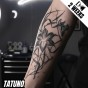 Tatuaż jagua półtrwały irys z motylkiem