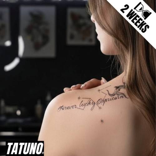 Tatuaż jagua półtrwały forever lucky capricorn