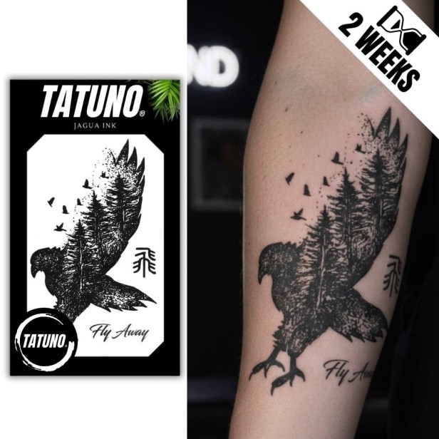 Tatuaż jagua półtrwały lesny lot fly away