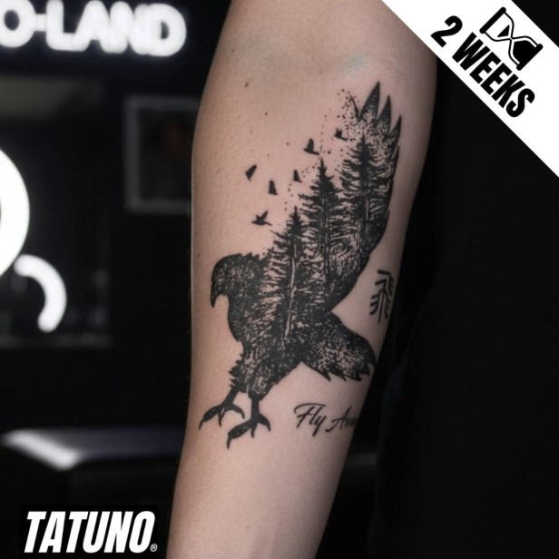 Tatuaż jagua półtrwały lesny lot fly away