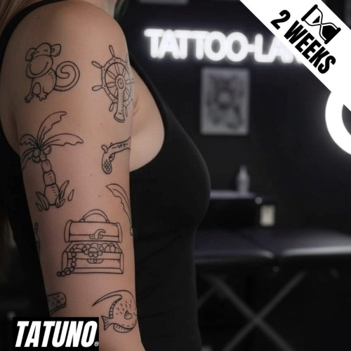 Tatuaż jagua półtrwały piracka przygoda