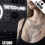Tatuaż jagua półtrwały subtelna mandala