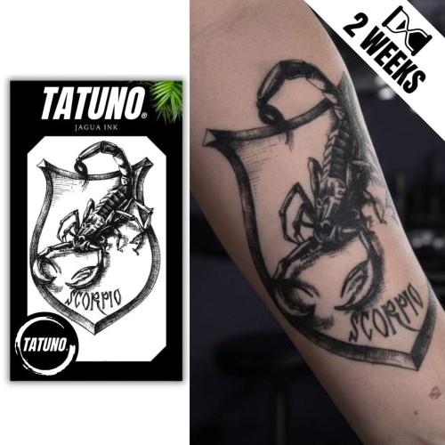 Tatuaż jagua półtrwały zodiakalny skorpion