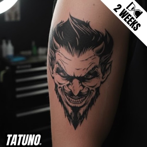 Tatuaż jagua półtrwały mroczny demon
