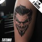Tatuaż jagua półtrwały mroczny demon