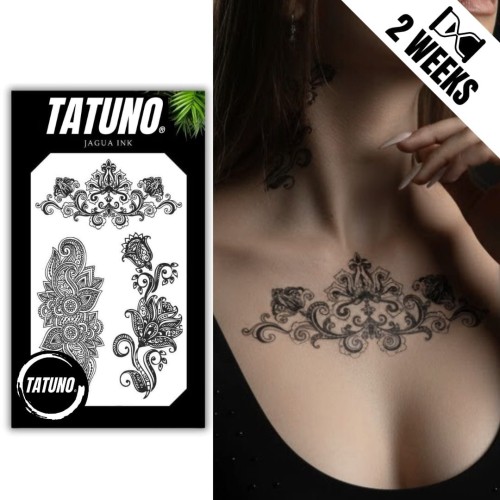 Tatuaż jagua półtrwały mandala paisley
