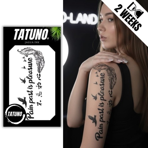 Tatuaż jagua półtrwały pain past is pleasure