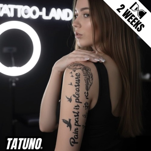 Tatuaż jagua półtrwały pain past is pleasure
