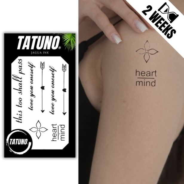 Tatuaż jagua półtrwały heart mind