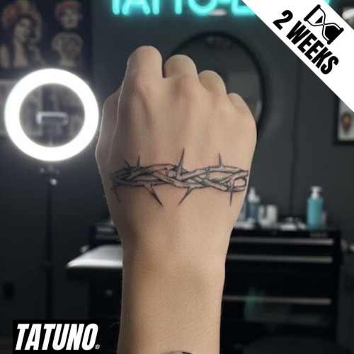 Tatuaż jagua półtrwały cierniowe ścieżki