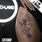 Tatuaż jagua półtrwały stokrotka protea hibiskus