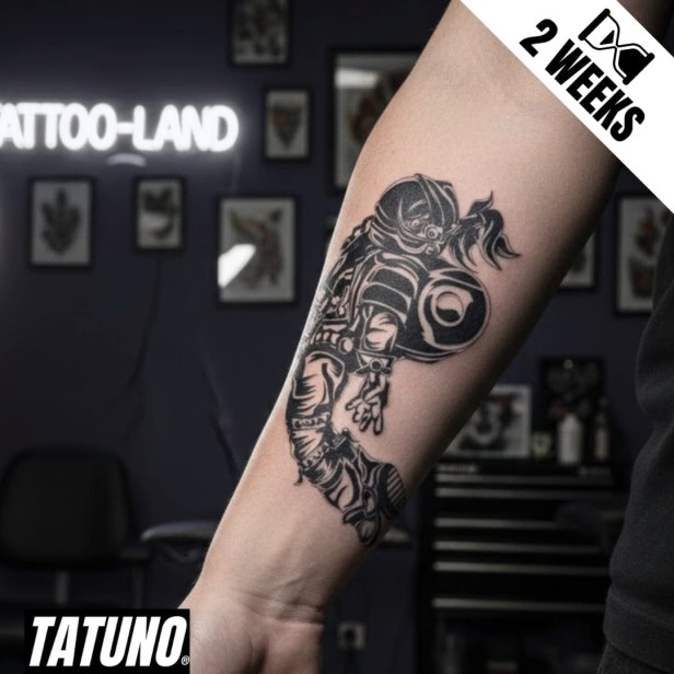 Tatuaż jagua półtrwały kosmonautka