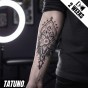 Tatuaż jagua półtrwały mandala kwiat życia