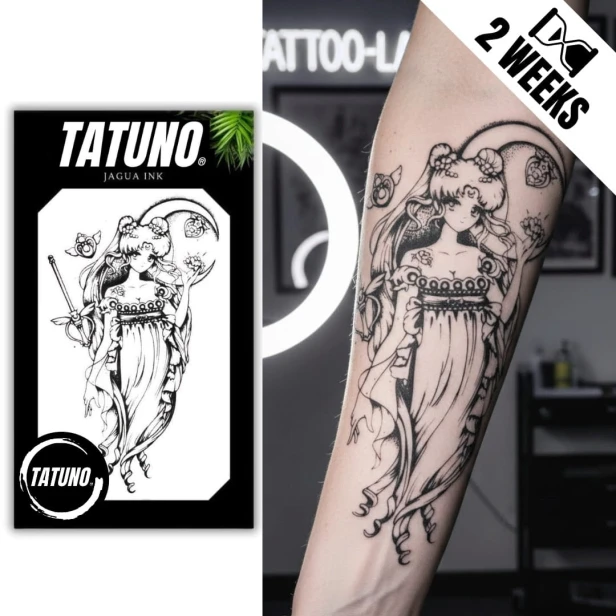 Tatuaż jagua półtrwały kwiatowa boginii Serenity