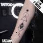 Tatuaż jagua półtrwały geometryczna harmonia