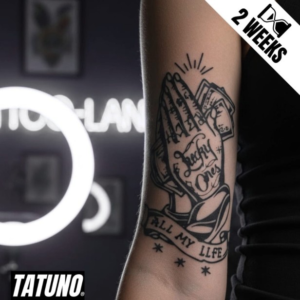 Tatuaż jagua półtrwały ręce błogoslawieństwa All my life