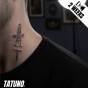 Tatuaż jagua półtrwały jaskółka kotwica miecz