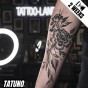 Tatuaż jagua półtrwały peonie harmonia