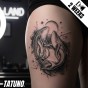 Tatuaż jagua półtrwały wieloryby