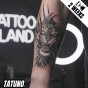 Tatuaż jagua półtrwały groźny tygrys