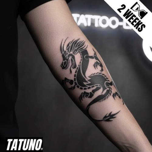 Tatuaż jagua półtrwały ognisty smok