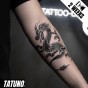 Tatuaż jagua półtrwały ognisty smok