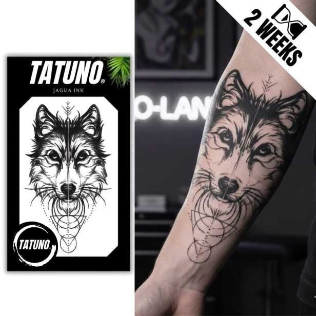 Tatuaż jagua półtrwały wilcza siła