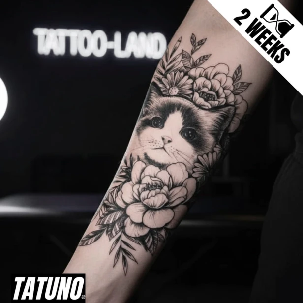 Tatuaż jagua półtrwały koci blask