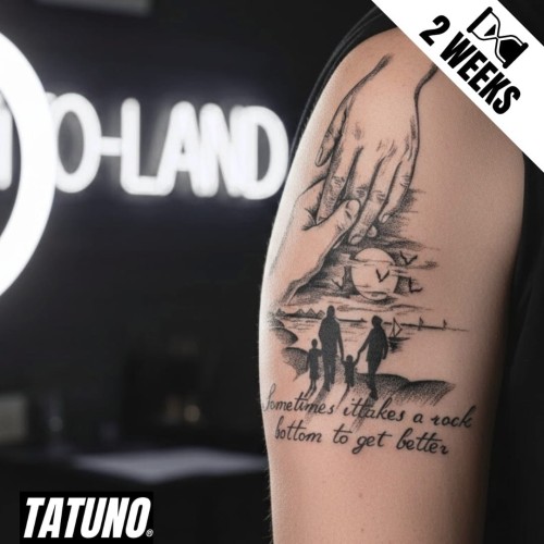 Tatuaż jagua półtrwały dłonie rodzina