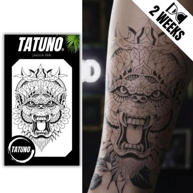 Tatuaż jagua półtrwały mandala bestii
