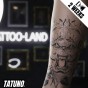 Tatuaż jagua półtrwały mandala bestii