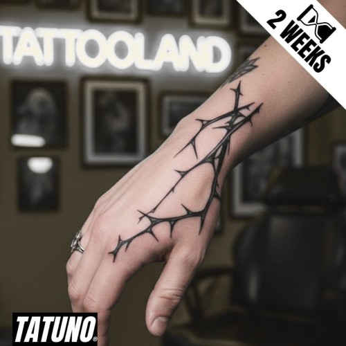 Tatuaż jagua półtrwały kolczasta moc